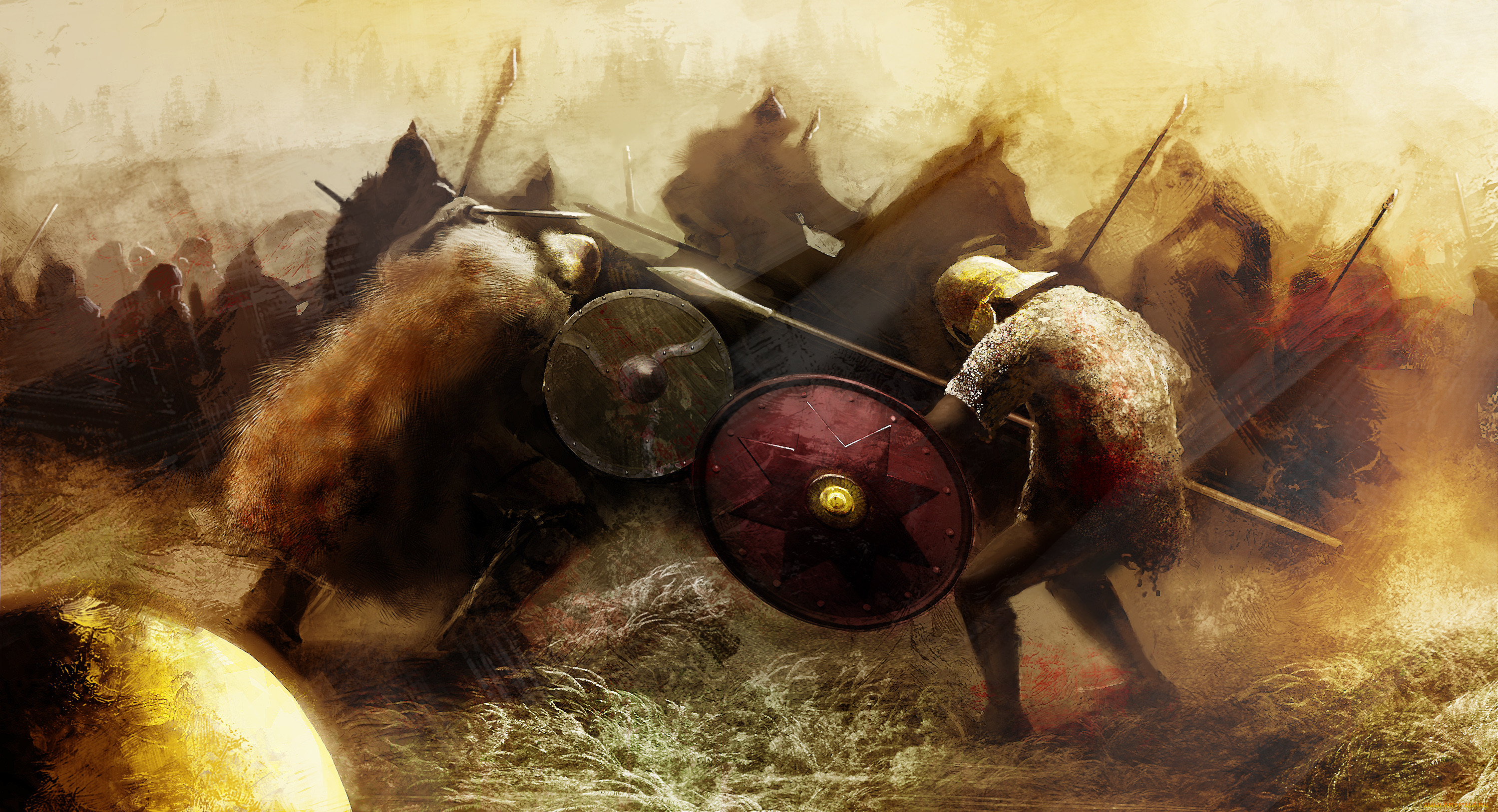 Самые сильные поля битвы как получить яйцо. Битвы фэнтези. Поле битвы. Средневековое поле битвы. Поле боя викингов.
